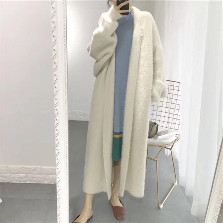 Cardigan donna lavorato a maglia con manica pipistrello Free Size