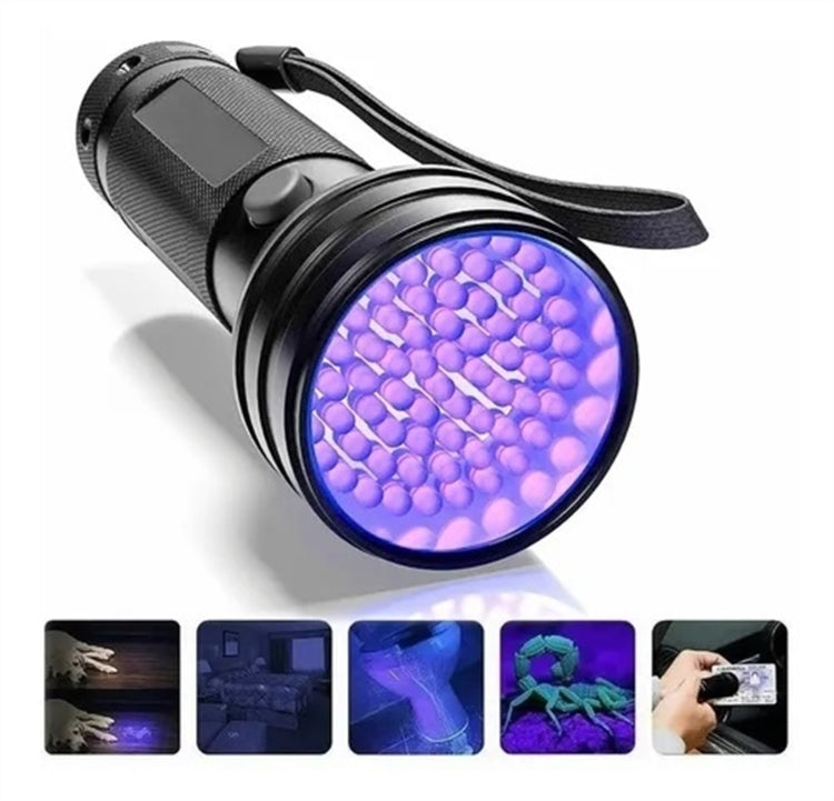 Torcia LED UV 51 LED 395nm per rilevare urina animali