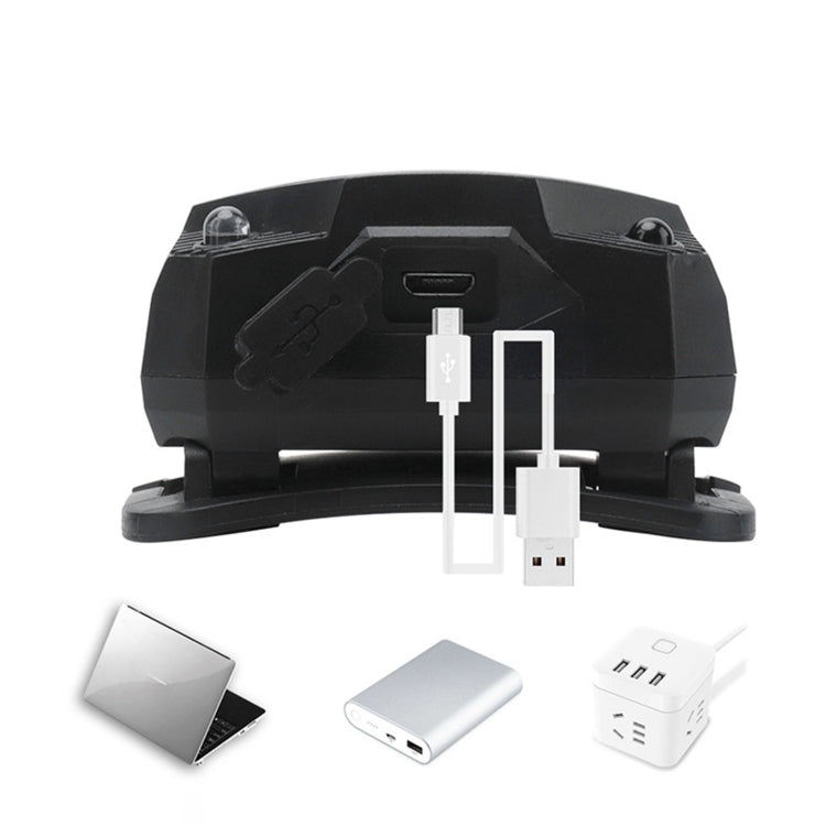 YWXLight XPG + COB Induzione di ricarica Faro a luce forte con display di alimentazione