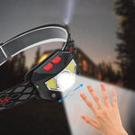 YWXLight XPG + COB Induzione di ricarica Faro a luce forte con display di alimentazione