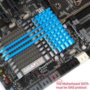 Adattatore professionale SFF-8482 da SAS a SATA 180 gradi per scheda madre, SAS to SATA
