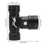 YWXLight 60m Fotografia subacquea Video Fill-up Faro Torcia subacquea con funzione di visualizzazione della batteria (Faro + Batteria + Caricabatterie)