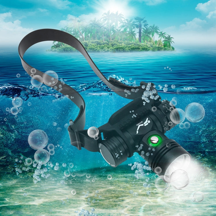 YWXLight 60m Fotografia subacquea Video Fill-up Faro Torcia subacquea con funzione di visualizzazione della batteria (Faro + Batteria + Caricabatterie)