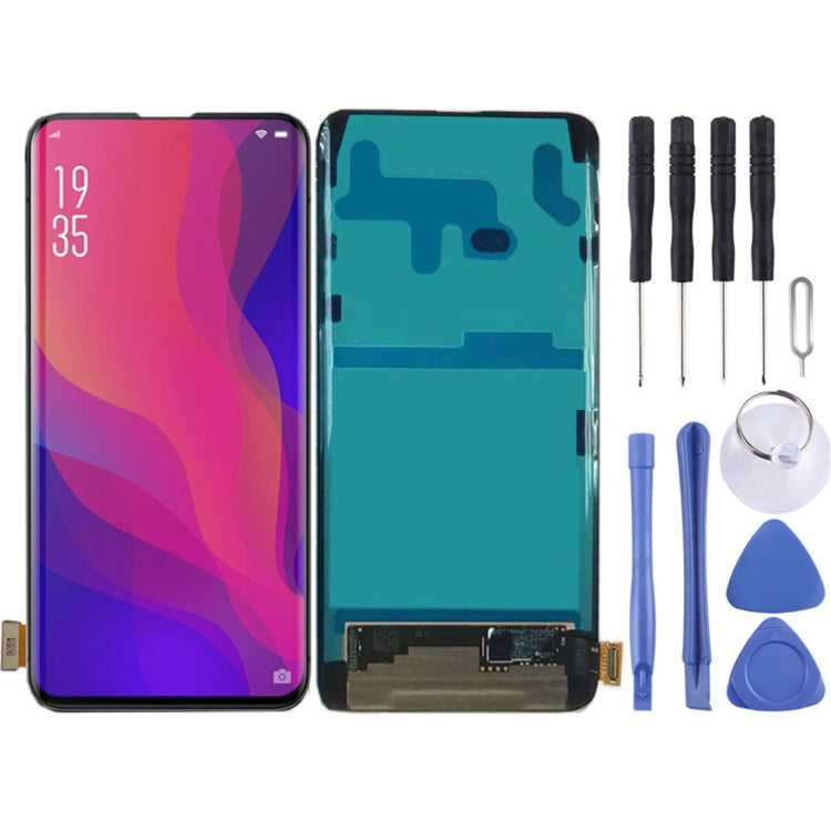 Schermo LCD originale e assemblaggio completo del digitalizzatore per OPPO Find X, For OPPO Find X