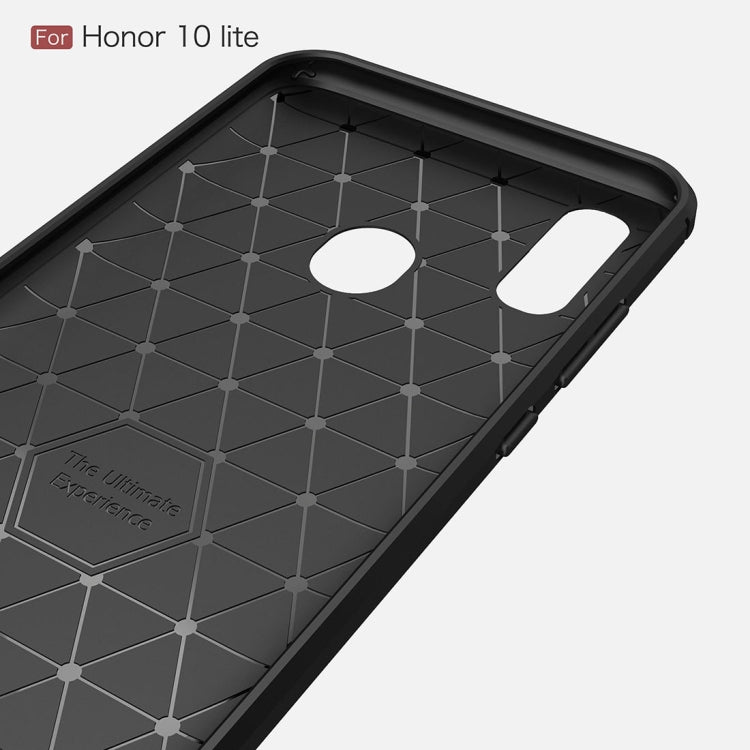 Custodia TPU con trama fibra di carbonio per Huawei P Smart 2019