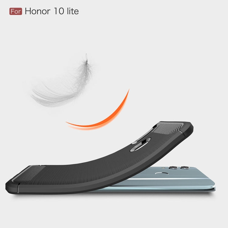 Custodia TPU con trama fibra di carbonio per Huawei P Smart 2019
