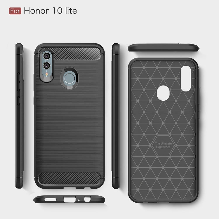 Custodia TPU con trama fibra di carbonio per Huawei P Smart 2019