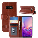 Custodia portafoglio in pelle flip per Samsung Galaxy S10e