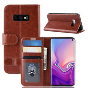 Custodia portafoglio in pelle flip per Samsung Galaxy S10e
