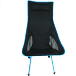 Sedia da campeggio pieghevole portatile da esterno Sedia da spiaggia da pesca leggera Schienale reclinabile in lega di alluminio aeronautica, Camping Chair(blue), Camping Chair(green), Camping Chair(orange), Camping Chair(red)