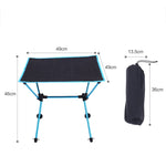 Tavolo da campeggio pieghevole leggero portatile da esterno Tavolo da picnic in alluminio aeronautico in tessuto Oxford, Barbecue Table(black), Barbecue Table(blue), Barbecue Table(orange), Barbecue Table(red)