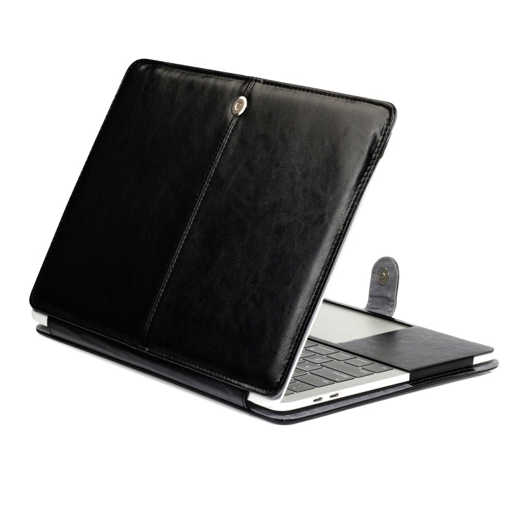 Custodia in PU con vibrazione orizzontale in pelle Crazy Horse Texture per MacBook Pro 13,3 pollici A1989 (2018), MacBook Pro 13.3 inch A1989 (2018)