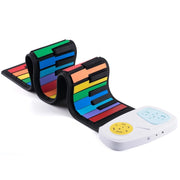 Pianoforte elettronico per bambini in silicone a mano a 49 tasti, colored