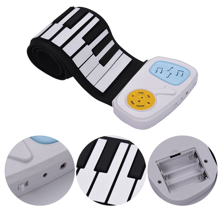 Pianoforte elettronico per bambini in silicone a mano a 49 tasti, colored