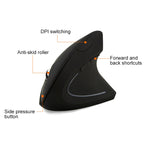 Versione a batteria Mouse wireless Mouse ottico verticale da 2,4 GHz, Battery Version (Black), Battery Version (White)