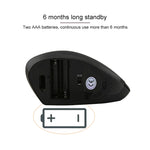 Versione a batteria Mouse wireless Mouse ottico verticale da 2,4 GHz, Battery Version (Black), Battery Version (White)