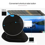 Versione a batteria Mouse wireless Mouse ottico verticale da 2,4 GHz, Battery Version (Black), Battery Version (White)
