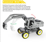 642PCS Biella Manuale Escavatore Assemblaggio FAI DA TE Building Block Giocattoli Educativi Kit Per MoFun SW-031