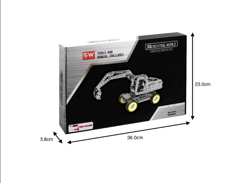 642PCS Biella Manuale Escavatore Assemblaggio FAI DA TE Building Block Giocattoli Educativi Kit Per MoFun SW-031