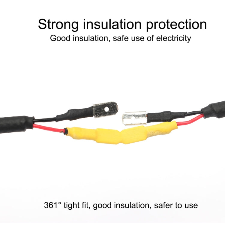 140 pz/scatola impermeabile ad alta tenacità resistenza all'ossidazione sigillo termorestringente tubo di filo di testa, consegna colore casuale, Butt Wire Tube