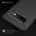 Custodia TPU fibra di carbonio per Samsung Galaxy S10+