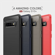 Custodia TPU fibra di carbonio per Samsung Galaxy S10+