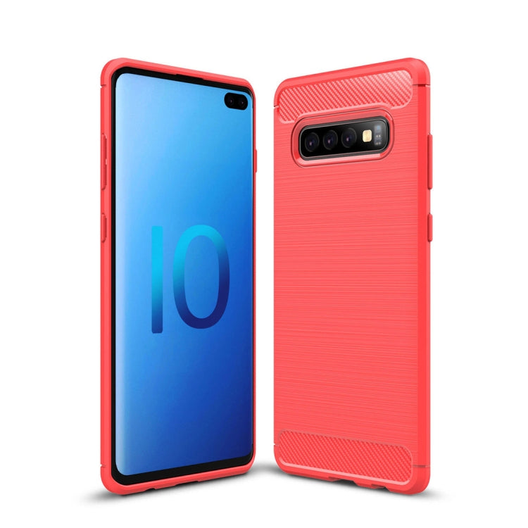 Custodia TPU fibra di carbonio per Samsung Galaxy S10+