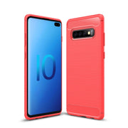 Custodia TPU fibra di carbonio per Samsung Galaxy S10+