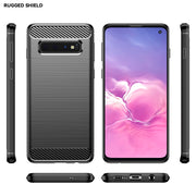 Custodia TPU fibra di carbonio per Samsung Galaxy S10