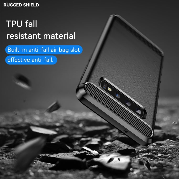 Custodia TPU fibra di carbonio per Samsung Galaxy S10