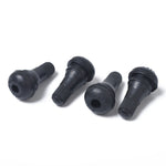 Stelo valvola corto in gomma nera a scatto (TR412) con chiave per nucleo valvola per fori tubeless da 11,5 mm da 0,453 pollici su pneumatici standard per veicoli, TR412