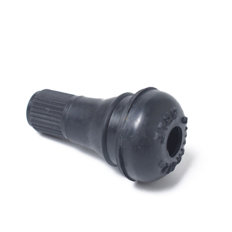 Stelo valvola corto in gomma nera a scatto (TR412) con chiave per nucleo valvola per fori tubeless da 11,5 mm da 0,453 pollici su pneumatici standard per veicoli, TR412