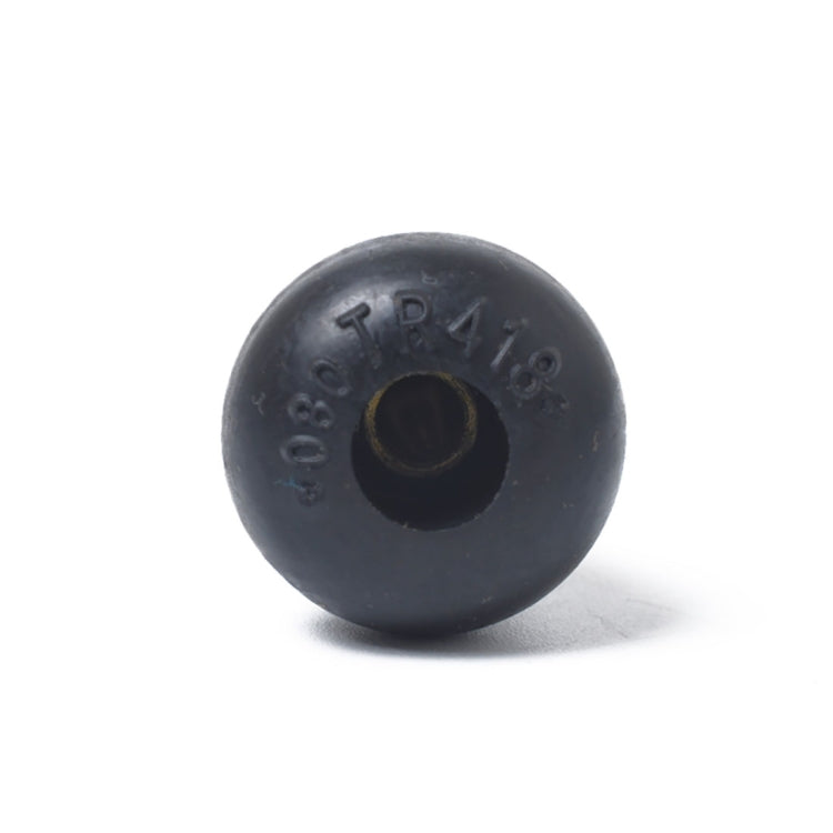Stelo valvola corto in gomma nera a scatto (TR418) Confezione da 4 con chiave per nucleo valvola per fori per cerchioni Tubeless da 0,453 pollici 11,5 mm su pneumatici per veicoli standard, TR418