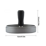Stampo per hamburger in lega di alluminio per uso alimentare per uso domestico Rivestimento antiaderente per cucina Stampo per hamburger con 40 fogli di carta siliconata, 1PC Black Handle