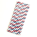 50 PCS Colore degradabile Protezione ambientale Paglia di carta a righe Paglia di carta Kraft usa e getta, Kraft Paper Straw(Gold), Kraft Paper Straw(Star), Kraft Paper Straw(Red Blue), Kraft Paper Straw(Red Green)