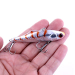 HENGJIA VI026 7 cm / 24 g strato di nuoto completo esche rigide in plastica esche da pesca set attrezzatura esche, insaccato