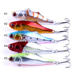 HENGJIA VI026 7 cm / 24 g strato di nuoto completo esche rigide in plastica esche da pesca set attrezzatura esche, insaccato