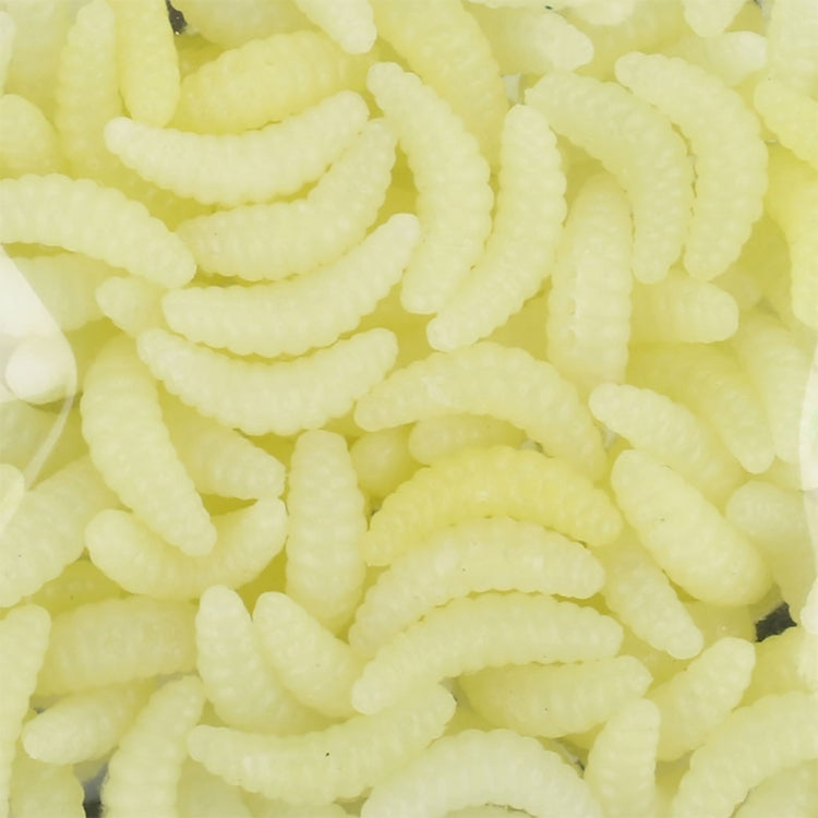 HENGJIA SO106 50 PCS 20mm Simulazione Pane Esca Vermi Mezzaluna Esca morbida A cavallo Pesce Verme Esca Attrezzi da pesca
