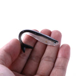 HENGJIA SO101 10 PZ 8cm/2.4g Loach Soft Bait Bicolore Piccolo Pesce Strada Soft Fishing Lure per la Pesca in Mare