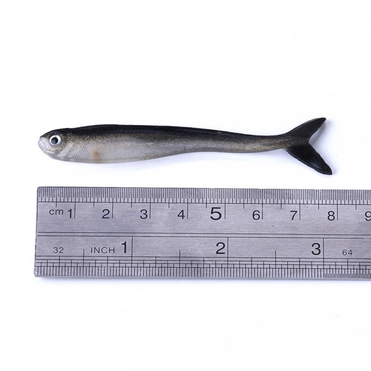HENGJIA SO101 10 PZ 8cm/2.4g Loach Soft Bait Bicolore Piccolo Pesce Strada Soft Fishing Lure per la Pesca in Mare