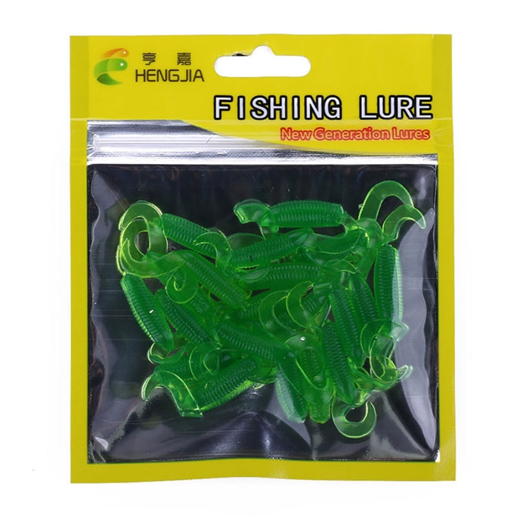 HENGJIA SO105 20 PCS 3,5 cm / 0,9 g Esca morbida a doppia coda per la pesca in mare