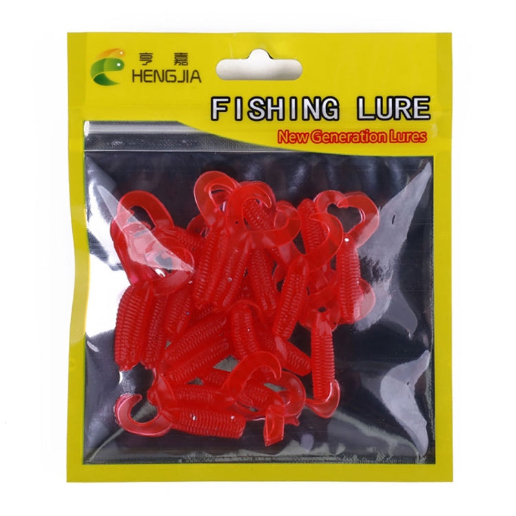 HENGJIA SO105 20 PCS 3,5 cm / 0,9 g Esca morbida a doppia coda per la pesca in mare