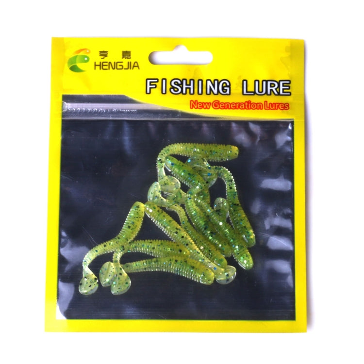 HENGJIA SO041 5cm/0.6g 10 PCS Pesca Wobbler Soft Jigging Fishing Lure Worm Swimbaits Silicone Bait