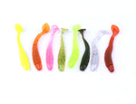 HENGJIA SO041 5cm/0.6g 10 PCS Pesca Wobbler Soft Jigging Fishing Lure Worm Swimbaits Silicone Bait