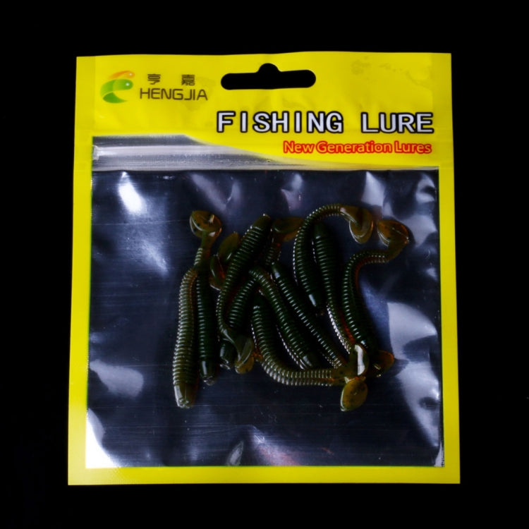 HENGJIA SO041 5cm/0.6g 10 PCS Pesca Wobbler Soft Jigging Fishing Lure Worm Swimbaits Silicone Bait