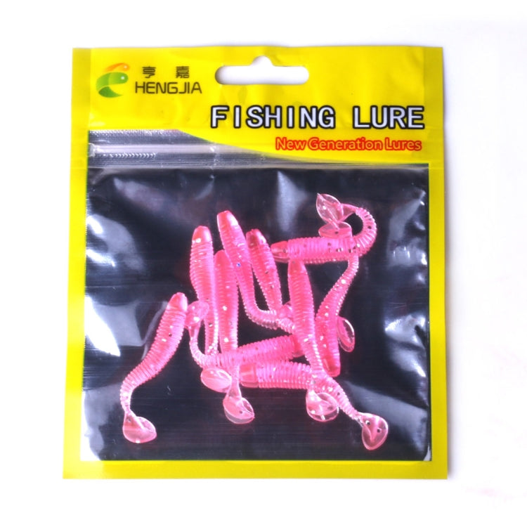 HENGJIA SO041 5cm/0.6g 10 PCS Pesca Wobbler Soft Jigging Fishing Lure Worm Swimbaits Silicone Bait