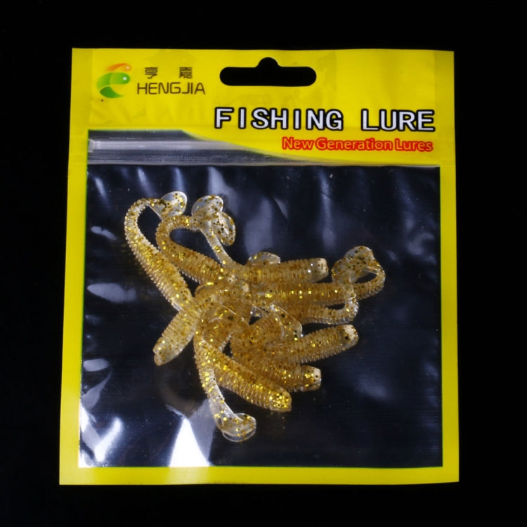 HENGJIA SO041 5cm/0.6g 10 PCS Pesca Wobbler Soft Jigging Fishing Lure Worm Swimbaits Silicone Bait