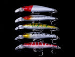 HENGJIA Set056 56 PCS Set di paillettes Paillettes in metallo Esca finta Set di esche per la pesca del branzino fresco, lunghezza: da 3 a 10 cm, insaccato, Bagged