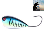 HENGJIA PO036 8 cm / 13 g bocca grande amo singolo che colpisce l'onda d'acqua esca dura esca attrezzatura da pesca all'aperto esca esca per la pesca attrezzatura da pesca, PO036-1, PO036-2, PO036-3, PO036-4, PO036-5, PO036-6, PO036-7, PO036-8