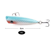 HENGJIA PO035 6 cm/6 g Simulazione Esche rigide Esche da pesca Esche da attrezzatura adatte per acqua salata e acqua dolce, PO035 1#, PO035 2#, PO035 3#, PO035 4#, PO035 5#